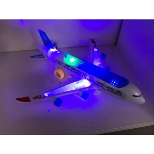 High Hareketli Pilli Işıklı Aırbus Uçak A-380 ürün görseli 1