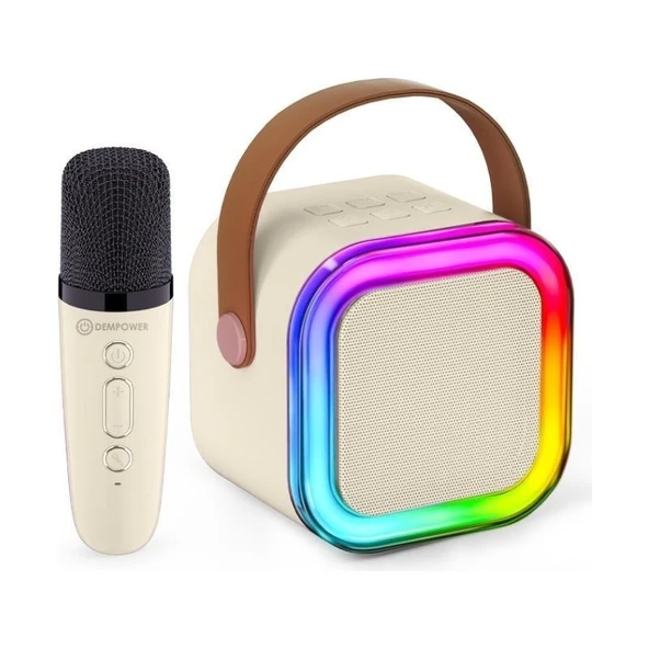 Liv3d Rgb Işıklı Karaoke Mikrofon & Bluetooth Hoparlör – Taşınabilir Kablosuz Mikrofonlu Hoparlör Seti ürün görseli 1