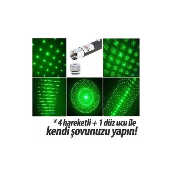 Uygun Yeşil Lazer Pointer 500 Mw 50 Km Etkili 5 Başlıklı ürün görseli 1
