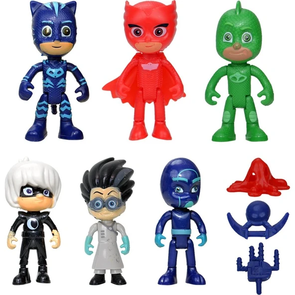Cstars Pijamaskeliler Pj Mask 9 Parça Figür Oyuncak Seti ürün görseli 1