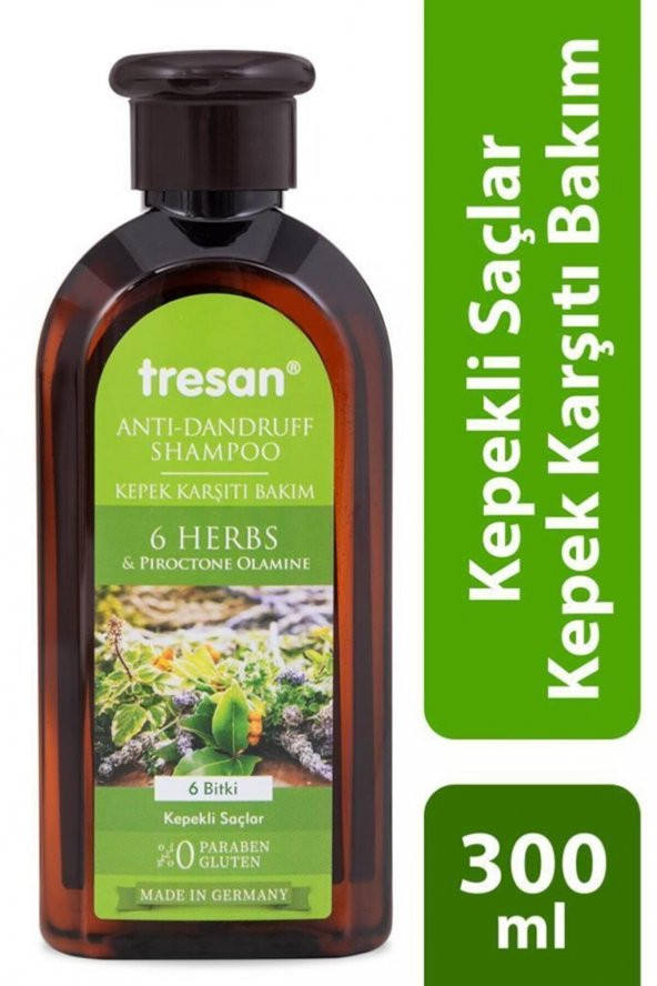 Tresan 6 Bitki Kepek Karşıtı Bakım Şampuanı 300 ml ürün görseli 1