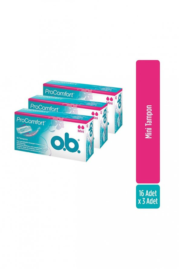 o.b. O.b Tampon Mini 16lı X3 ürün görseli 1