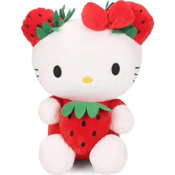 YVZ Hediye Hello Kitty Peluş 50 cm Özel Yapım Pembe/mor/kırmızı ürün görseli 1
