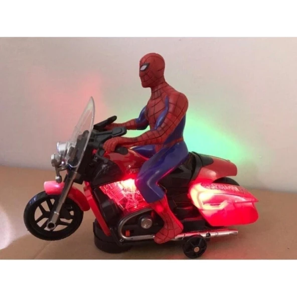 Kardelen Spiderman Pilli Işıklı Motorlu Örümcek Adam ürün görseli 1