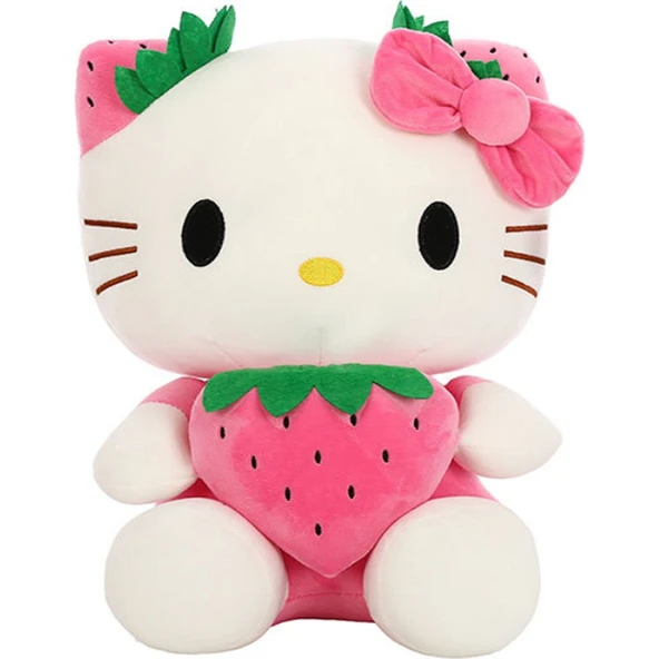 Hediye Nest Hello Kitty Peluş 35CM Pembe/Mor/Kırmızı ürün görseli 1