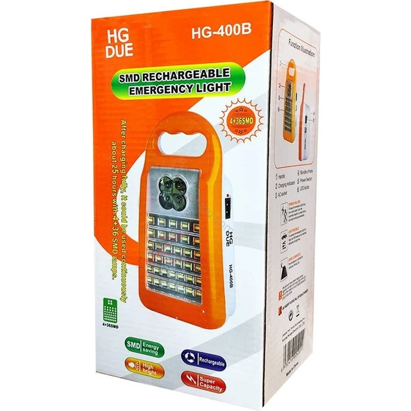 Hg Due HG-400B 48 Saat Sönmeyen El Feneri ürün görseli 1