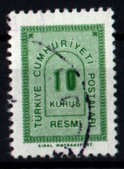 EABİ-1963 Resmi Pul 10 Kuruş (tp0264) ürün görseli 1
