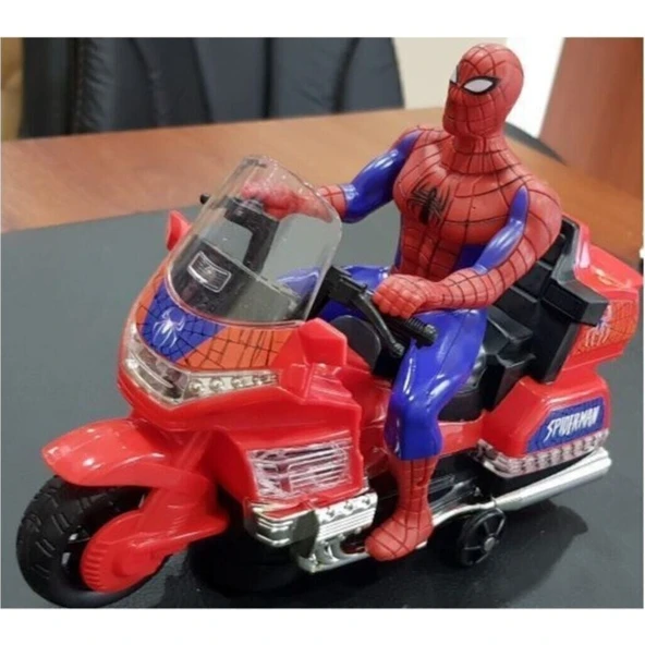 Canda Oyuncak Örümcek Adam Spiderman Robot Işıklı Sesli Motor Oyuncak ürün görseli 1