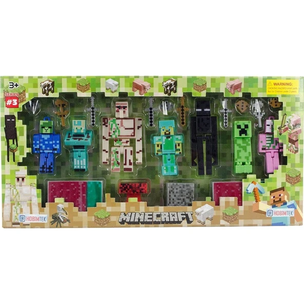 Cstars Minecraft Figür Oyuncak 21 Parça Büyük Boy Kutulu ürün görseli 1