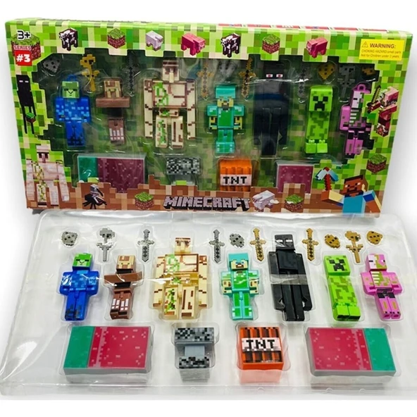 Minecraft 21 Parça Bol Aksesuarlı Set-Rgl ürün görseli 1