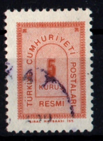 EABİ-1963 Resmi Pul 5 Kuruş (tp0263) ürün görseli 1