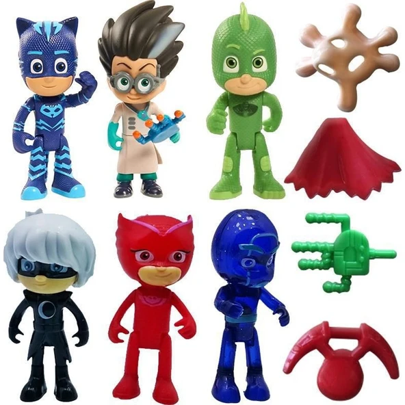 Pj Masks Pijamaskeliler Pjmasks Figür Oyuncakları 10 Lu Set Pijamasks Figur ürün görseli 1