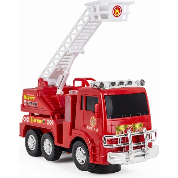 Doop Market Fire Truck Hareketli Pilli Itfaiye Oyuncak Arabası ürün görseli 1