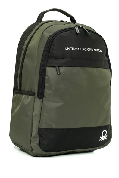 United Colors Of Benetton Unisex Okul, Günlük ve Seyahat Sırt Çantası - Haki - Siyah - 20819 ürün görseli 1