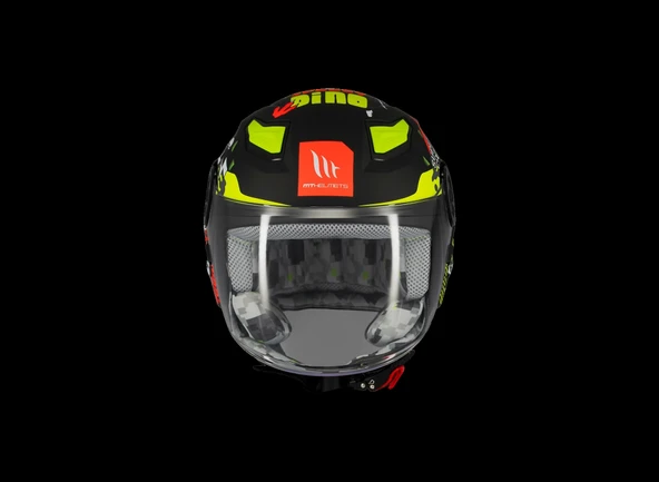 KASK MT ÇOCUK LITE DİNO A1 MAT SİYAH - Resim 3