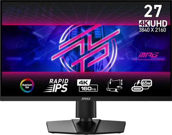 MSI MPG 274URF QD 27" 0.5 ms 4K Pivot IPS 160 Hz Oyuncu Monitörü Outlet ürün görseli 1