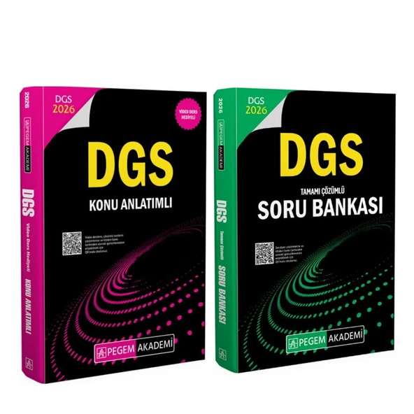 Pegem 2026 DGS Konu ve Soru Bankası Seti 2 Kitap ürün görseli 1