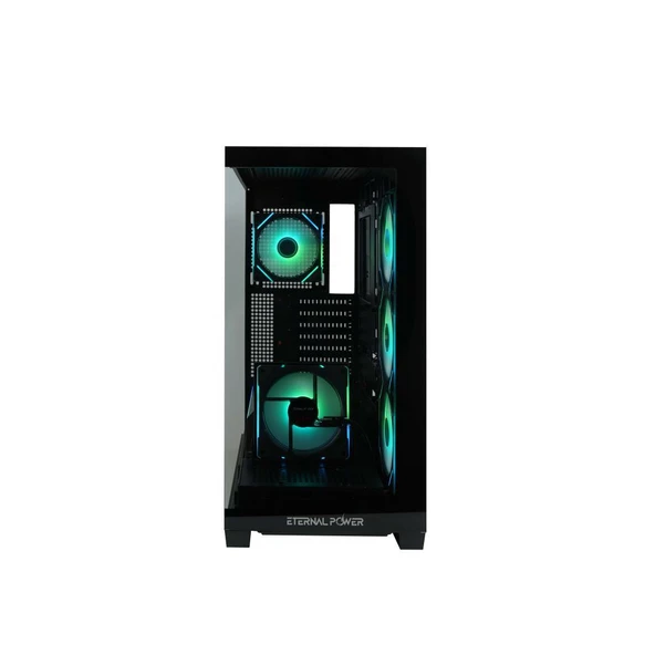 Eternal Pro X Tank Siyah Oyuncu Kasası + 750W Güç Kaynağı (X EP75) ürün görseli 1