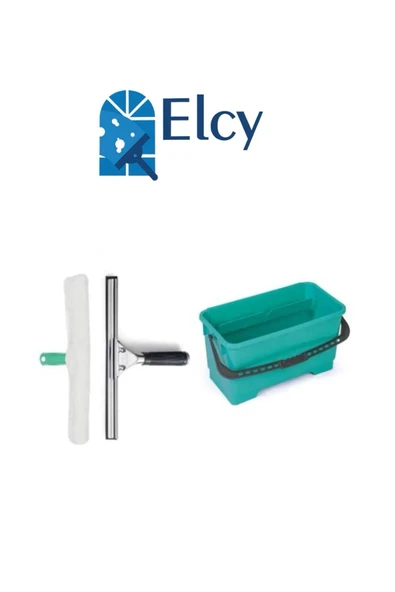 ELCY Cam Temizleme Seti 45 Cm Çekçek 45 Cm Peluş Camcı Kovası ürün görseli 1