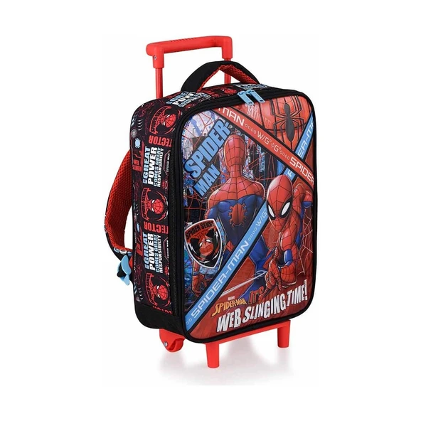 Spiderman Web Slinging Time Çekçekli Anaokul Çantası 41347 - Resim 2