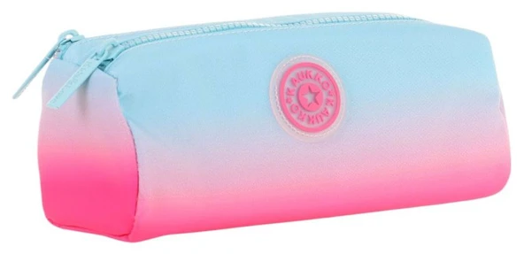 Kaukko İki Bölmeli Kız Çocuk Okul Kalem Çantası - Mavi Pembe - K2708 ürün görseli 1
