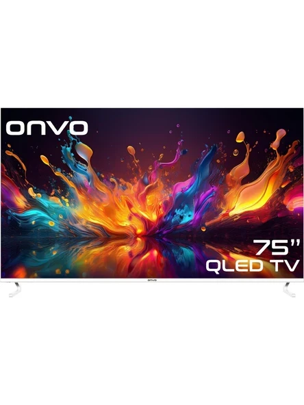 Onvo 75OVF9001UQ 4K Ultra HD 75" 190 Ekran Uydu Alıcılı Google Smart QLED TV ürün görseli 1