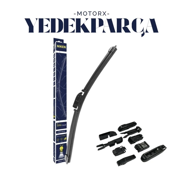 Nıken 18'' 450Mm Unıversal Tüm Modellere Uygun 9 Aparatlı Banana Tip Silecek ürün görseli 1