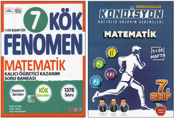 FENOMEN 7. SINIF 7B+NEWTON KONDİSYON MATEMATİK (2 KİTAP) ürün görseli 1