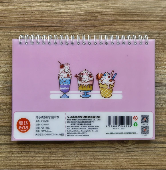 Sticker Seti - 60 Sayfa 2000+ Adet - (Açık Pembe Set) - Resim 4