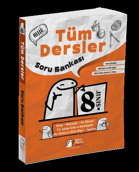 8. Sınıf Tüm Dersler Soru Bankası Eğitim Deposu Yayınları ürün görseli 1