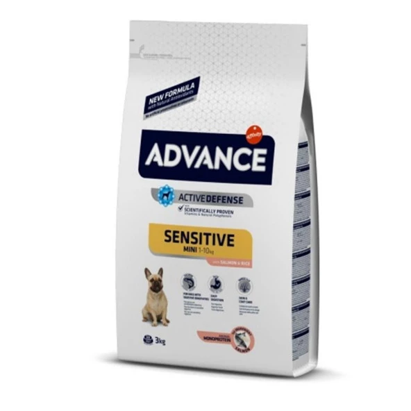 Advance Sensitive Mini Somonlu Küçük Irk Köpek Maması 3 Kg ürün görseli 1