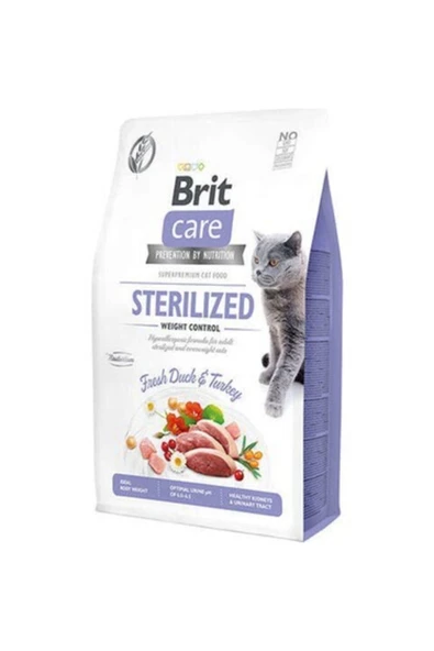 Brit Care Tahılsız Sterilised Kilo Dengeleyici Ördekli Kısır Kedi Maması 2 Kg ürün görseli 1