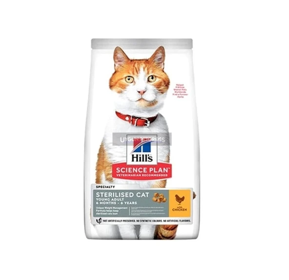 Hill's Young Adult Sterilised Tavuklu Kısırlaştırılmış Açık Yetişkin Kedi Maması 1 KG ürün görseli 1