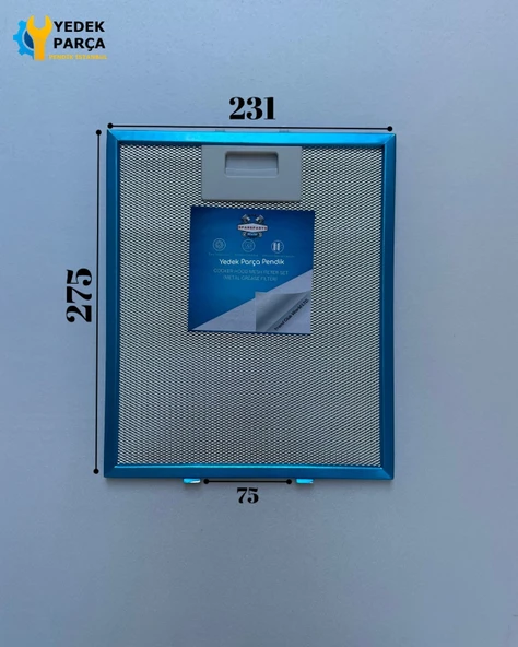AEG: EFC9412X | 231x276 mm Aspiratör & Davlumbaz Tel Yağ Filtresi | Model: 4055101671 | 23,1x27,6 cm ürün görseli 1