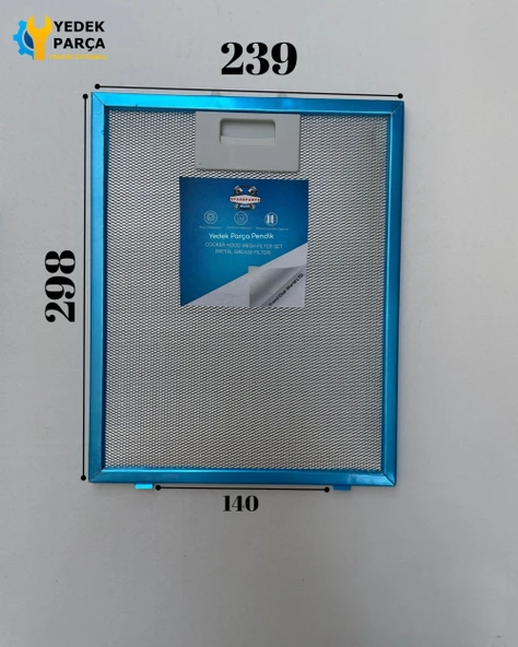 240x300 mm Aspiratör & Davlumbaz Tel Yağ Filtresi | Geniş Tırnak | Model: 08087609 - 4055468278 - 80875396 | 24x30 cm ürün görseli 1