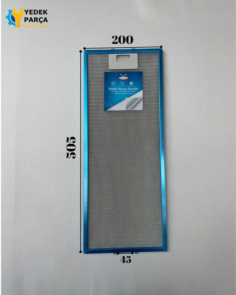 200x505 mm Aspiratör & Davlumbaz Tel Yağ Filtresi 20x50,5 cm ürün görseli 1