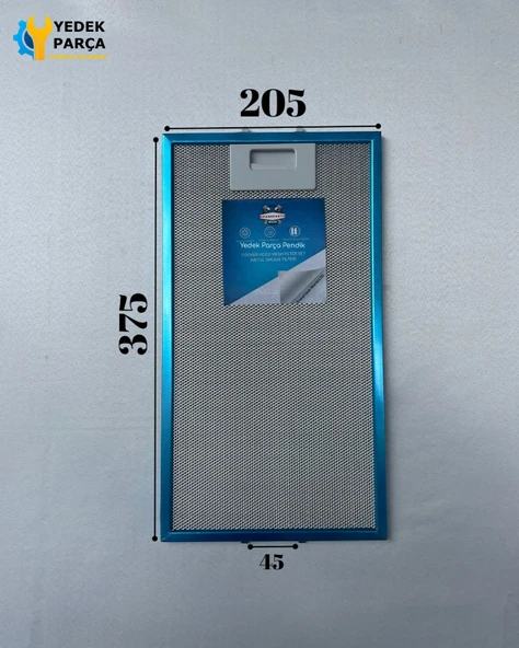 205x375 mm Aspiratör & Davlumbaz Tel Yağ Filtresi 20,5x37,5 cm ürün görseli 1