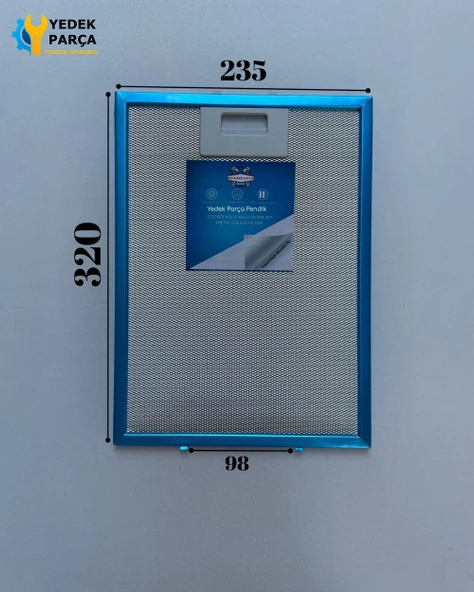 235x320 mm Aspiratör & Davlumbaz Tel Yağ Filtresi 23,5x32 cm ürün görseli 1