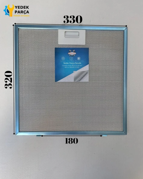 330x320 mm | Aspiratör & Davlumbaz Tel Yağ Filtresi | Model: 00362381 | 33x32 cm ürün görseli 1