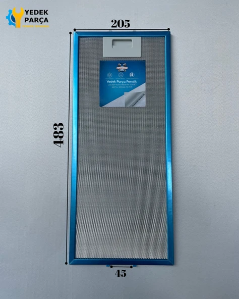 205x483 mm Aspiratör & Davlumbaz Tel Yağ Filtresi 20,5x48,3 cm ürün görseli 1