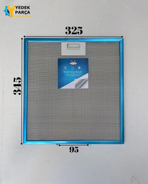 325x345 mm | Aspiratör & Davlumbaz Tel Yağ Filtresi | Model: 81460138 - 81484011 | 32,5x34,5 cm ürün görseli 1