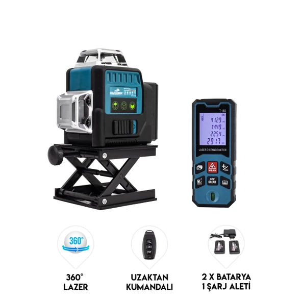 DAWREEK LAZER TERAZİ + LAZER METRE & TRİPOT MK12 ürün görseli 1