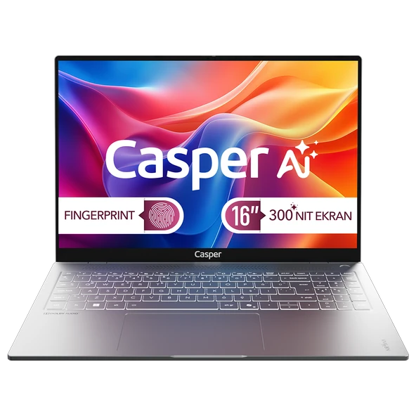 Casper Nirvana S200 Intel Core Ultra 7-255H 16GB DDR5 1TB SSD W11P 16" S200.255H-BF00R-G-F ürün görseli 1