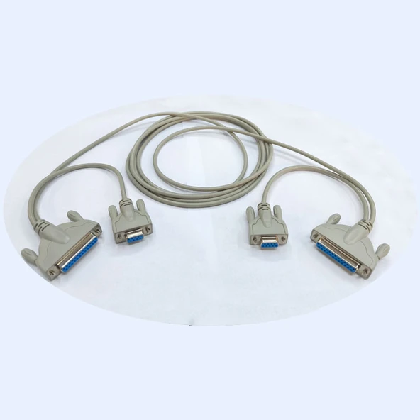LPT 25pin+9 pin com seri port kablo 2 ucu lpt+rs232  kablo 3m ürün görseli 1