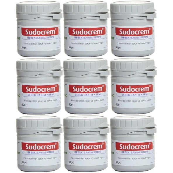 Sudocrem 60 gr 9'lu Bebek Bakım Kremi ürün görseli 1