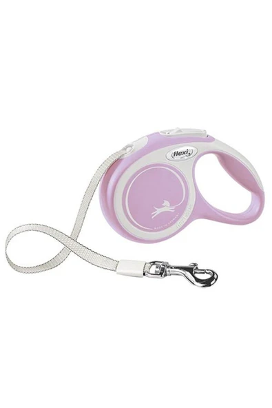 New Comfort Şerit Otomatik Köpek Gezdirme Tasması Small Rose 5 Mt ürün görseli 1