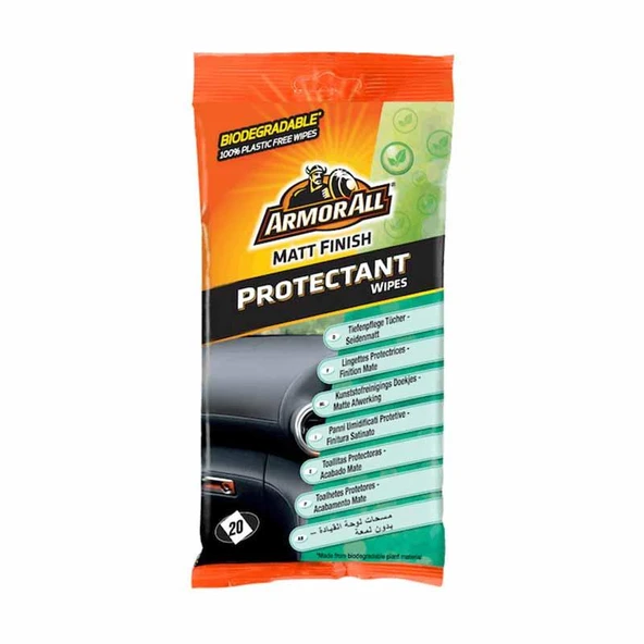 Armor All Tampon Koruyucu Mat Temizlik Mendil 20Ad. ürün görseli 1