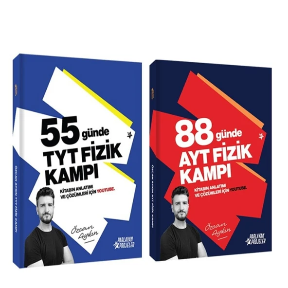Özcan Aykın 55 Günde TYT ve 88 Günde AYT Fizik Kampı Seti 2 Kitap ürün görseli 1