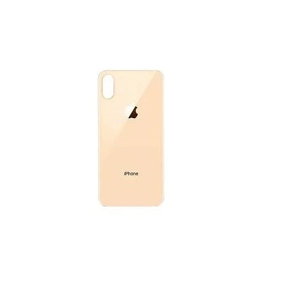 Uyumlu İphone Xs Arka Kapak Lazer Kesim ( Pil Kapağı )  Cam - - Gold ürün görseli 1