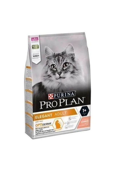 Pro Plan Derma Plus (elegant Adult) Tüy Yumaği Kontrolü Somonlu Kedi Mamasi 10 Kg ürün görseli 1